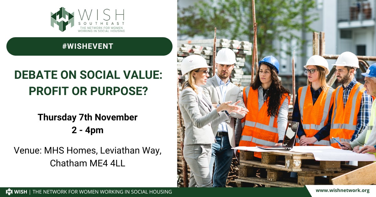 WISH South East: Debate on Social Value: Profit or Purpose?